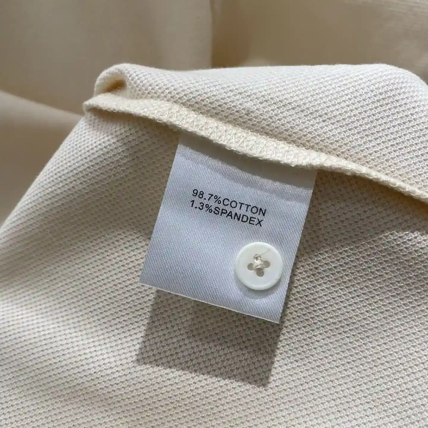 Imagem [8]-P520 T-shirt de lapela casual de alta qualidade para negócios, damasco bege Imagem detalhada-Sacos de alta moda